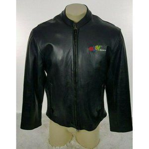 Ebay Motors 100% Leather Motorcycle Jacket Men L